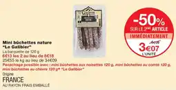 Monoprix Le Galibier Mini bûchettes nature offre