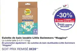 Monoprix Huggies Culotte de bain lavable Little Swimmers offre