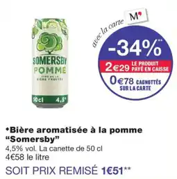 Monoprix Somersby Pomme offre