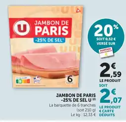 Bi1 U Jambon de Paris offre