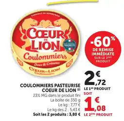 Bi1 CŒUR DE LION Coulommiers offre