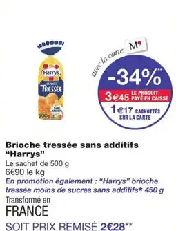 Monoprix Harrys Brioches Tressée offre
