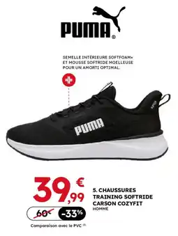 Sport 2000 PUMA CHAUSSURES TRAINING SOFTRIDE CARSON COZYFIT HOMME offre