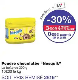 Monoprix Nesquik Poudre chocolatée offre