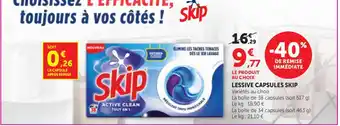 Bi1 Skip Lessive capsules offre