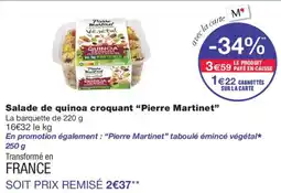 Monoprix Pierre Martinet Salade de quinoa croquant offre