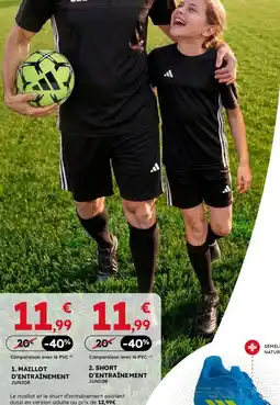 Sport 2000 Adidas Maillot d'entraînement junior offre