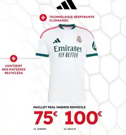Sport 2000 Adidas Maillot Real Madrid Domicile offre