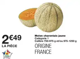 Monoprix Melon charentais jaune offre