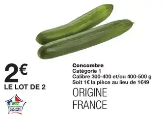 Monoprix Concombre offre