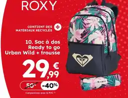 Sport 2000 ROXY Sac à dos Ready to go Urban Wild + trousse offre