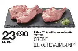 Monoprix Agneau Côtes *** à griller en caissette offre