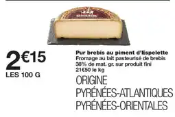 Monoprix ONETIK Pur brebis au piment d'Espelette offre