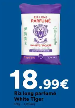 Hmarket White tiger riz long parfumé offre