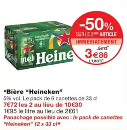 Monoprix Heineken offre