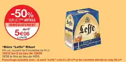 Monoprix Leffe Rituel offre