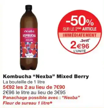 Monoprix Nexba Kombucha offre