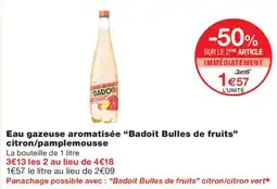 Monoprix BADOIT Eau gazeuse aromatisée offre