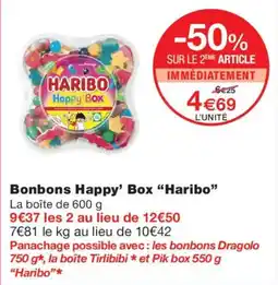 Monoprix Haribo Bonbons Happy' Box offre