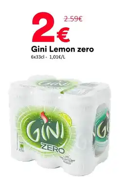 Hmarket Gini lemon zero offre