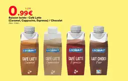 Hmarket Luxlait boisson lactée - café latte (caramel, cappucino, espresso) / chocolat offre