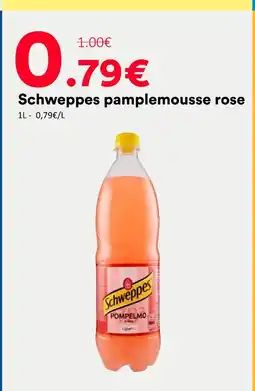 Hmarket Schweppes pamplemousse rose offre