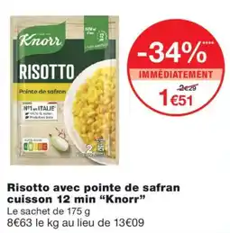 Monoprix Knorr Risotto offre