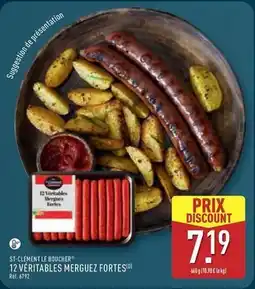 ALDI Boucherie st-clément - le boucher 12 veritables merguez fortes offre