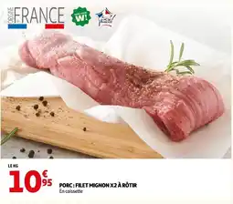Auchan Porc : filet mignon x2 à rôtir offre