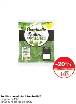 Monoprix Bonduelle Feuilles de Mâche offre