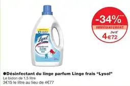 Monoprix Lysol Désinfectant du linge offre