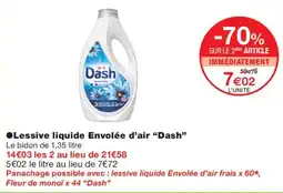 Monoprix Dash Lessive liquide Envolée d'air offre