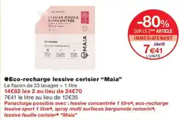 Monoprix MAIA lessive cerisier offre