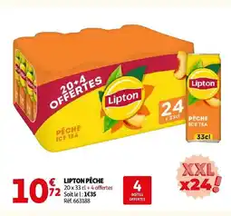 Auchan Lipton pêche offre