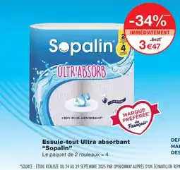Monoprix Sopalin Essuie-tout Ultra absorbant offre