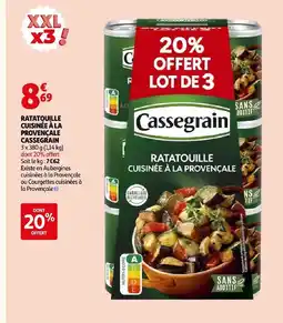 Auchan Cassegrain ratatouille cuisinée à la provençale offre