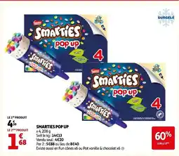 Auchan Smarties pop up offre