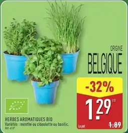 ALDI Herbes aromatiques bio offre