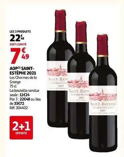 Auchan Aop saint-estèphe 2021 offre