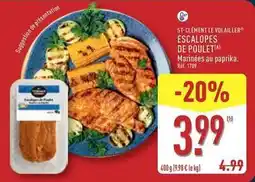 ALDI Escalopes de poulet offre