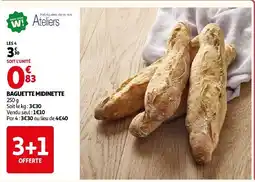 Auchan Baguette midinette offre