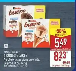 ALDI Kinder - 6 cônes glacés offre