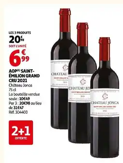 Auchan Aop saint-émilion grand cru 2021 offre