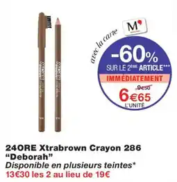 Monoprix MAYBELLINE Xtrabrown Crayon offre