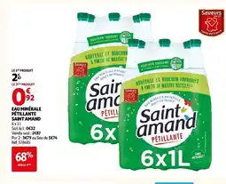 Auchan Saint amand eau minérale pétillante offre