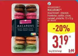 ALDI Desserissimes - assortiment: chocolat, framboise, vanille, citron, caramel, pistache offre