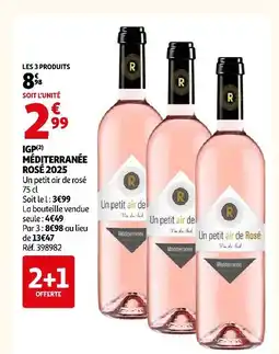 Auchan Igp méditerranée rosé 2025 offre