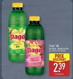 ALDI Pago - au choix- miami ou rio offre