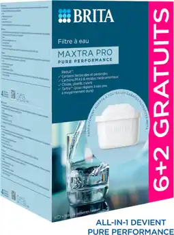 Auchan Brita carafe filtrante aluna + 5 cartouches maxtra pro offre
