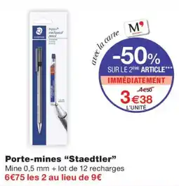 Monoprix Staedtler Porte-mines offre